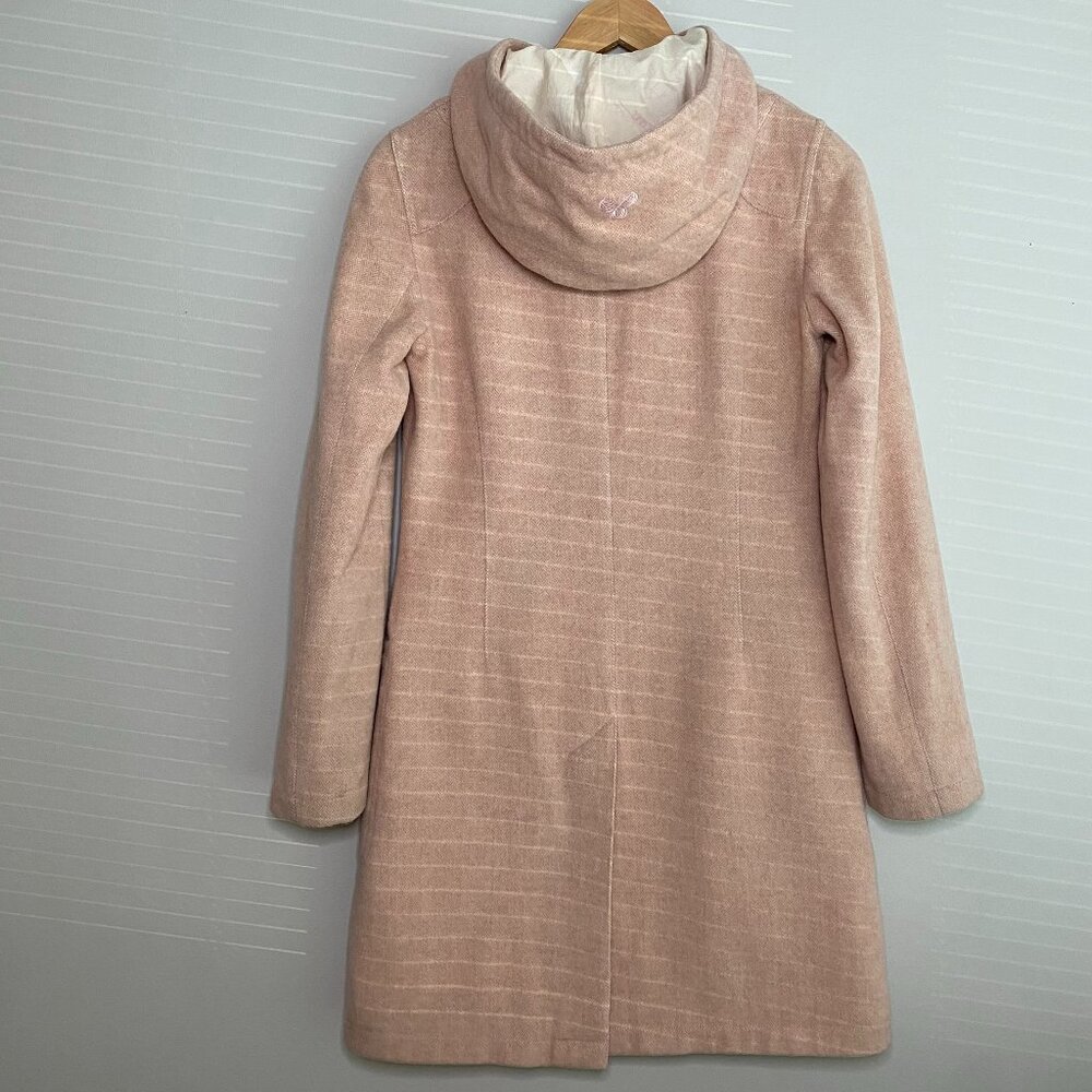 TNA Wool Coat Fully-Lined with Hoodie in Dusty Rose